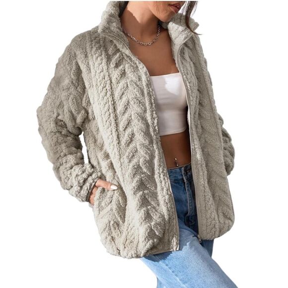 Oversized winter fleece jacket - Picture 5 of 5